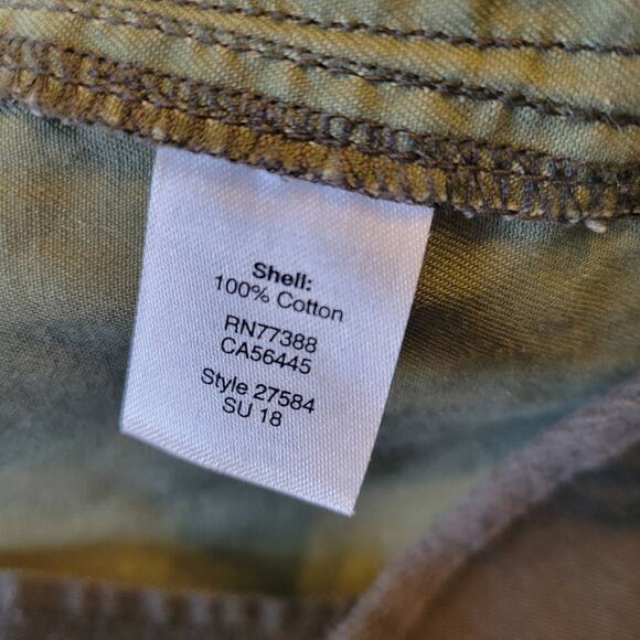 J Crew Downtown Field Jacket Women's XS Army Green Gold Zip Snap Chore Safari - Picture 6 of 13